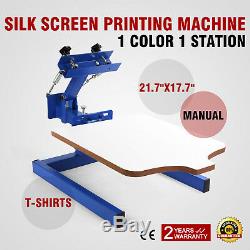 1 Color 1 Station Silk Screen Printing Machine Press Printer T-Shirt Printing