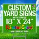 10 18x24 Full Color Yard Signs Custom 2-sided + Stakes