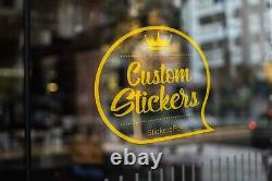 10 Custom clear stickers, Custom clear decals, Your graphic print on clear vinyl