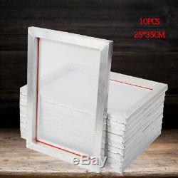 10 Pack Aluminum Screen Printing Screens 2535 CM Frame-110 White Mesh