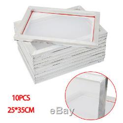 10 Pack Aluminum Screen Printing Screens 2535 CM Frame-110 White Mesh