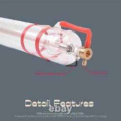 100W 120W CO2 Laser Tube withMetal Head Pre-wired for Laser Cutting and Engraving