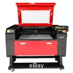 100W Laser Engraving Cutting Machine CO2 Engraver Cutter USB Port Water Chiller