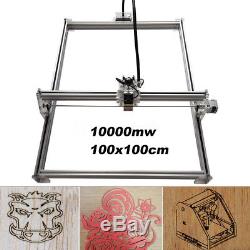 10W 100x100 CNC DIY Laser Engraving Marking Machine Metal Wood Cutter Engraver