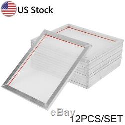 12 Pack 18'' x22'' Aluminum Silk Screen Printing 110 Mesh Press Frame Screens