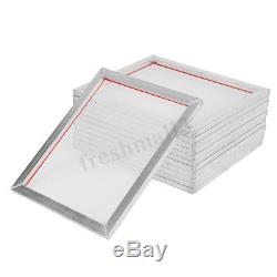 12 Pack 18'' x22'' Aluminum Silk Screen Printing Press Frame Screens 110 Mesh US