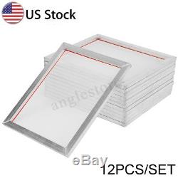12 Pack 44x54cm Aluminum Silk Screen Printing Press Frame Screens 110 Mesh