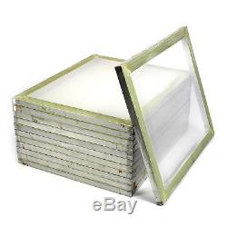 12 Pack Aluminum Silk Screen Printing Press Screens 110 White Mesh 20 x 24