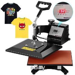 12 x 10 Clamshell Heat Press Transfer Digital Sublimation Machine T-shirt
