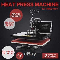 12 x 10 Swing Away Digital Heat Press Transfer Sublimation Machine T-shirt