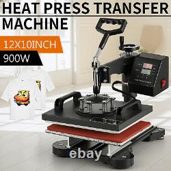 12 x 10 T-Shirt Heat Press Sublimation Transfer Machine 360 Degree Swing Away