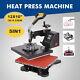 12x10 5in1 Combo T-shirt Heat Press Transfer Machine Sublimation Swing Away