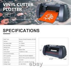 14 Vinyl Cutter Sign Plotter Sign Maker Cutting Pape Printer with 3 Blades
