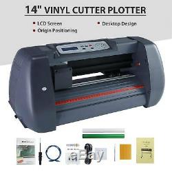14Vinyl Cutter Plotter Paper Cutting Edges Printer LCD screen Sign Maker NEW