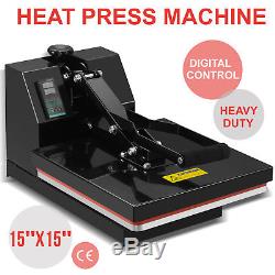 15 x 15 Digital Clamshell Heat Press Machine Transfer Sublimation T-shirt