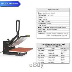 15 x 15 Heat Press Transfer Digital Clamshell T-Shirt Sublimation Machine Tool