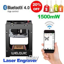1500mW Laser Engraver Bluetooth DIY Engraving Printer Machine USB Logo Printer