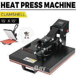 15X15 Digital Clamshell T-shirt Heat Press Machine Sublimation Transfer DIY