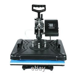 15x12 Combo 5in1 Heat Press Sublimation Transfer Machine Swing Away T-Shirt US