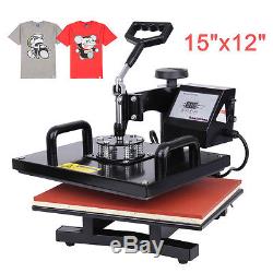15x12 Digital Heat Press Photo T-shirt Transfer Machine 0-999s Time Control