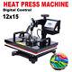 15x12 T-shirt Sublimation Transfer Heat Press Machine With Lcd Display