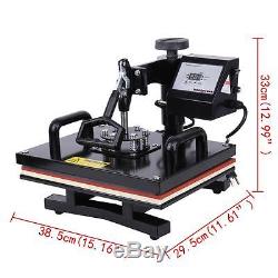15x12 T-Shirt Sublimation Transfer Heat Press Machine with LCD Display