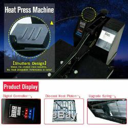15x15 Clamshell Heat Press Digital Machine Sublimation Transfer for DIY T-shirt