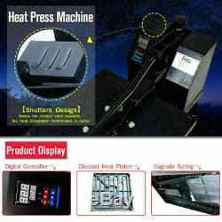 15x15 Clamshell Heat Press Machine Sublimation Transfer for DIY X'mas T-Shirts