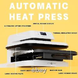 15x15in HTVRONT Auto Heat Press Machine Digital DIY Transfer Sublimation Printer