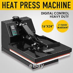 16 x 24 Digital Clamshell Heat Press Transfer Sublimation Machine T-shirt