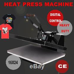 16x24 Clamshell Heat Press Machine Sublimation Transfer T-shirt Hat Cap Plate