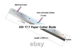 18, For VEVOR 450mm, Electric Paper Cutter Knife Blade, HSTS & Bolts & Washers