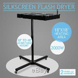 18 X 18 Flash Dryer Silk Screen Printing Equipment T-Shirt Curing