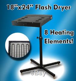 18 X 24 Flash Dryer Silkscreen T-shirt Printing Curing Adjustable Height