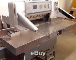 1997 Polar 78 E Programmable Hydraulic Paper Cutter 31 in. Challenge Saber Prism