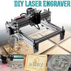 2000mW 17X20cm Desktop Laser Engraving Machine Logo Marking Printer Engraver US#