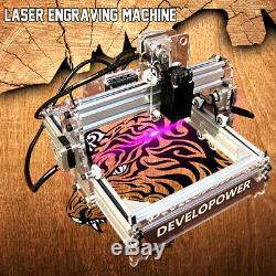 2000mW Laser Engraver Cutting Machine Desktop Mark Logo Engraving Printer