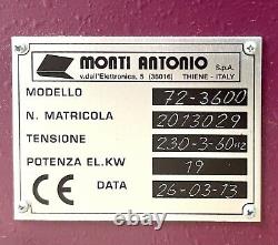 2013 Monti Antonio Model 72-3600 heat transfer press thermosetting printing