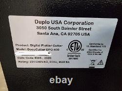 2020 Duplo DPC-400 digital die cutter
