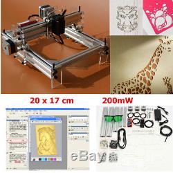 20cm17cm Laser Engraving Cutting Machine Printer Kit Desktop Marking Engraver