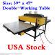 220v 39 X 47 Pneumatic Double-working Table Large Format Heat Press Machine