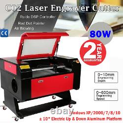 28×20 80W Co2 Laser Engraver Cutter Engraving Machine Ruida DSP Red Dot