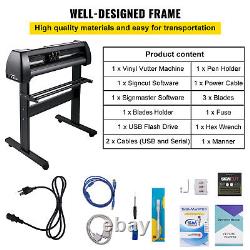 28 Vinyl Cutter Plotter Machine Signcut Software for Mac Windows LCD Display