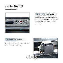 28 Vinyl Cutter/Plotter Sign Cutting Machine Design Maker USB Port LCD Black