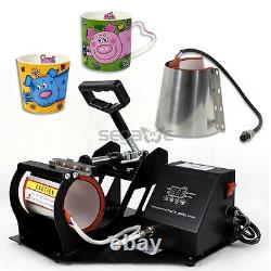 2in1 Digital Display Heat Press Transfer Sublimation Machine for Cup Coffee Mug