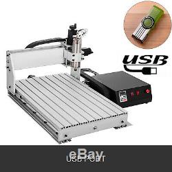 3 Axis CNC Router 6040 Engraving Milling Machine Cutter 3 Rotating Axis USB Port