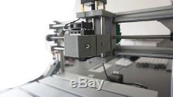 3 Axis DIY CNC Router Kit Wood Carving Engraver PCB Milling Machine+2500mw Laser