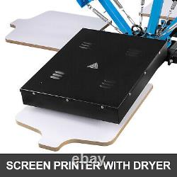 3 Color Screen Printing Equipment Press Kit Machine 4 Station Silk Screening DIY