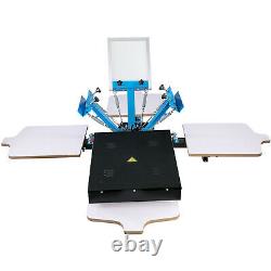 3 Color Screen Printing Equipment Press Kit Machine 4 Station Silk Screening DIY