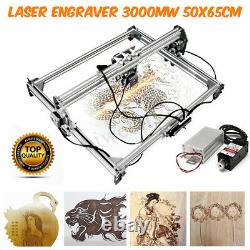3000MW 65x50cm Laser Engraver Cutter Desktop Engraving Logo Printer